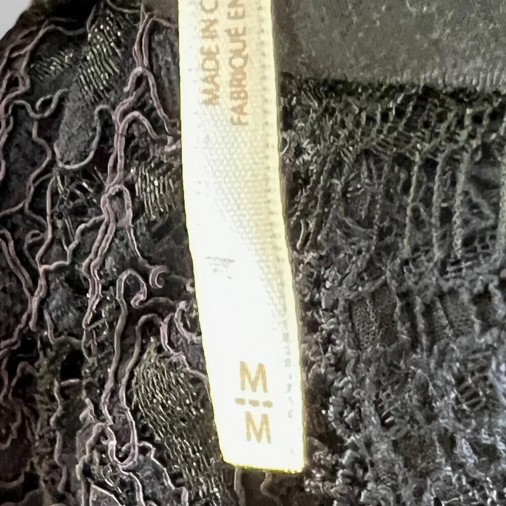FREE‎ PEOPLE Don't You Dare Lace Black Dress M